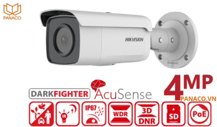 Camera hikvision thân trụ 4MP DS-2CD2T46G2-2I