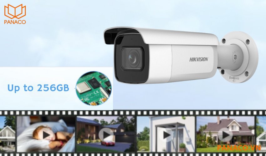 Camera hỗ trợ khe cắm thẻ nhớ lên tới 256GB