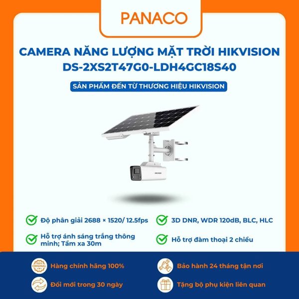 Camera năng lượng mặt trời Hikvision DS-2XS2T47G0-LDH/4G/C18S40