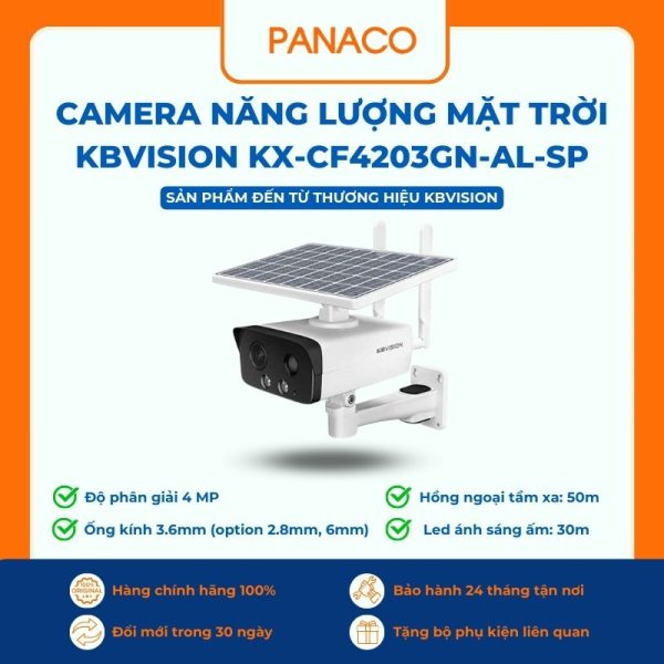 Camera năng lượng mặt trời Kbvision KX-CF4203GN-AL-SP