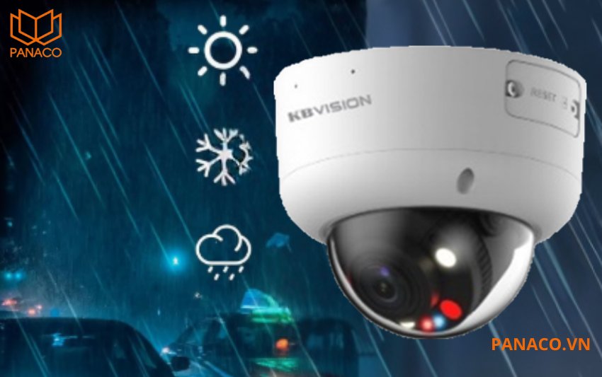 Camera ngoài trời KBvision chống bụi nước chuẩn IP67