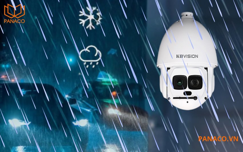 Camera ngoài trời KX-E2458IRSN được thiết kế với tiêu chuẩn chống nước