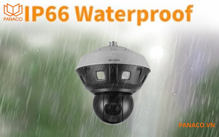 Camera ngoài trời Kbvision được thiết kế với chuẩn chống bụi nước IP66