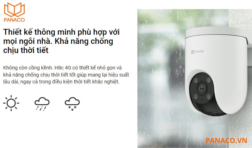 Camera ngoài trời có khả năng chống nước và bụi bẩn