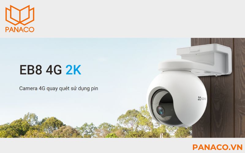 Camera pin ngoài trời Ezviz EB8 4G model CS-EB8-R100-1K3FL4GA