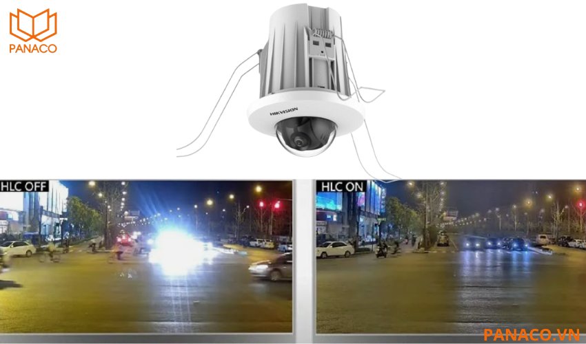 Camera quan sát còn được trang bị công nghệ HLC