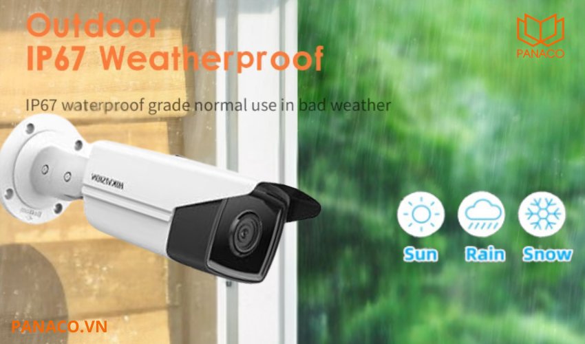 Camera thân trụ hồng ngoại được thiết kế chuẩn IP67