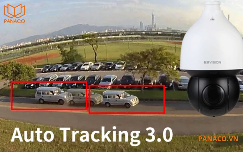 Công nghệ theo dõi thông minh Auto Tracking 3.0 kết hợp AI của Kbvision KX-DAi2258PN3