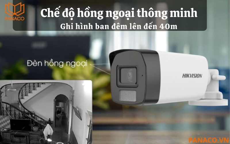 Camera trang bị hồng ngoại tầm xa 40m