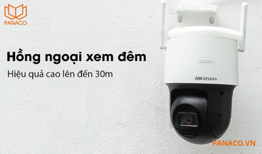 Camera trang bị hồng ngoại với tầm xa lên đến 30m