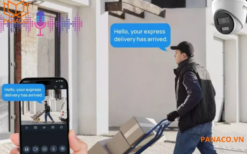 Camera ưu việt hikvision có tích hợp micro