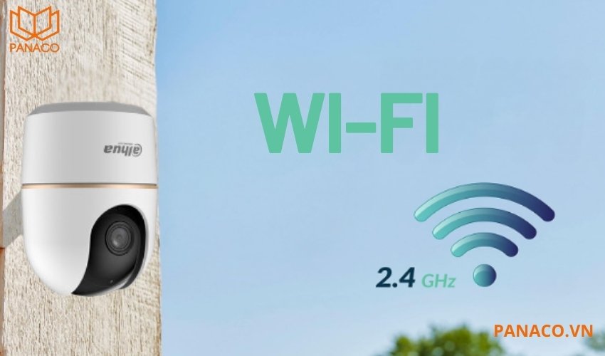 Camera wifi Dahua DH-H2AE sử dụng kết nối Wi-Fi băng tần 2.4GHz