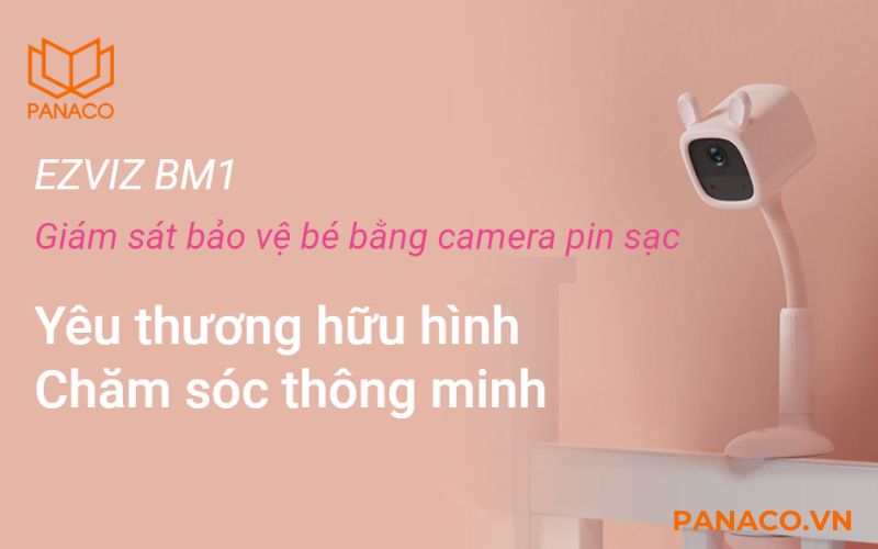 Camera wifi dùng pin Ezviz BM1 CS-BM1-R100-2D2WF-RA