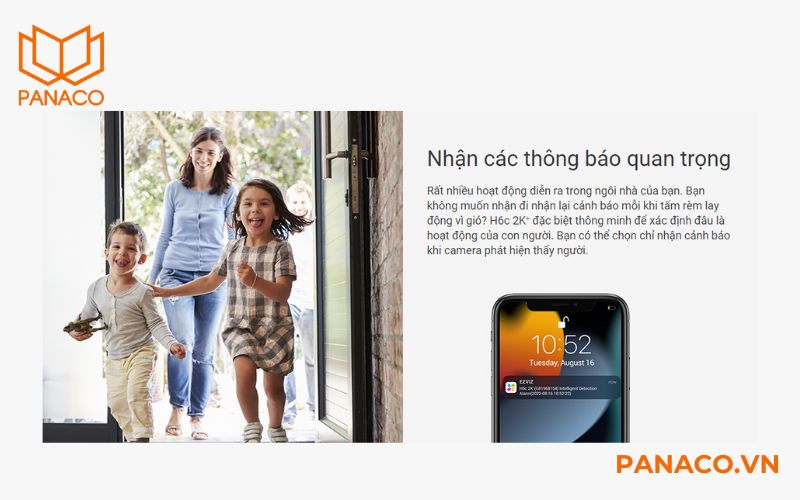 Camera wifi không dây chỉ nhận các thông báo quan trọng