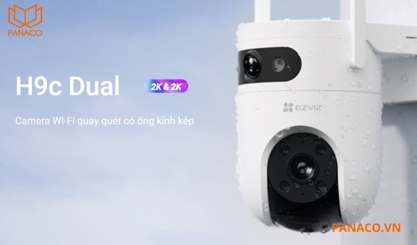 Camera wifi ngoài trời Ezviz H9C 2K+2K