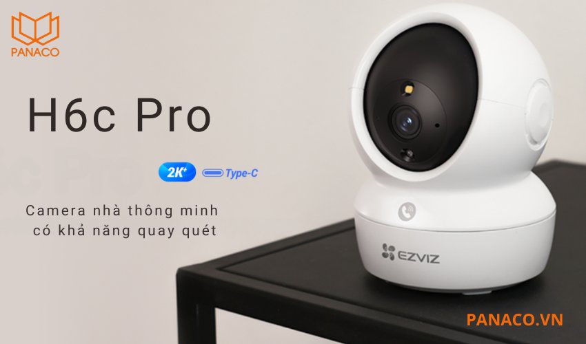 Camera wifi trong nhà Ezviz H6C Pro 2K+ mã CS-H6c-R105-1J4WF