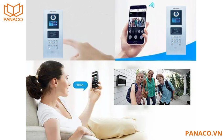 Chuông cửa màn hình Kbvision KX-VDP03GN hỗ trợ đàm thoại 2 chiều