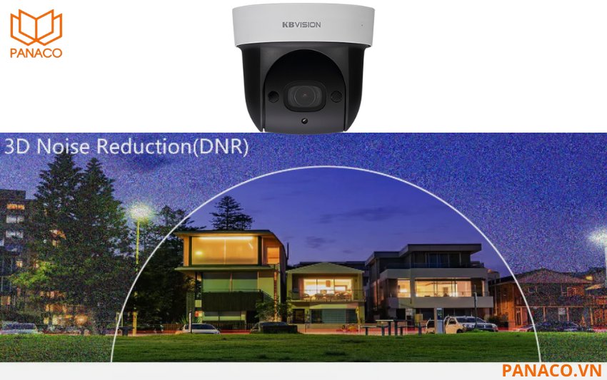 Công nghệ 3DNR được tích hợp trên camera IP Kbvision KX-C2007IRPN2 Speed dome PTZ