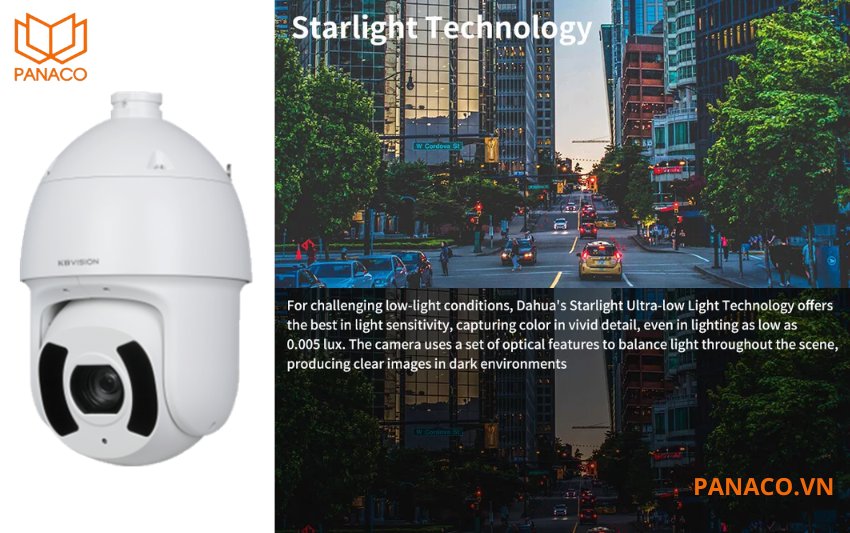 Công nghệ Starlight giúp ghi lại hình ảnh có màu