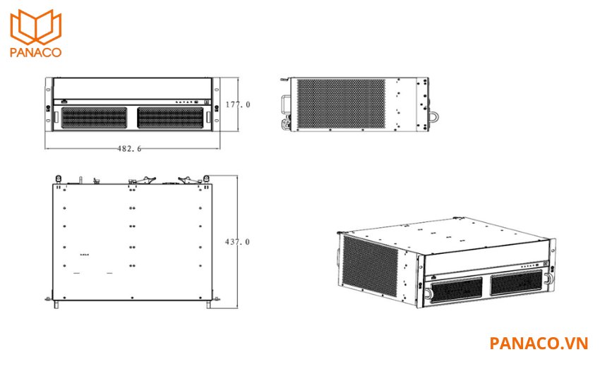 DH-M70-4U-E được thiết kế theo tiêu chuẩn hộp công nghiệp 4U ATCA