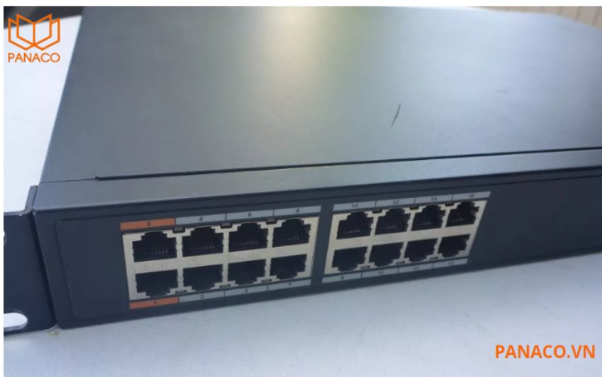 Hai cổng đầu tiên (Port 1-2) hỗ trợ công suất PoE lên tới 90W