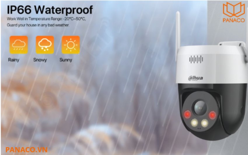 DH-SD2A200HB-GN-A-PV-S2 đạt chuẩn IP66 chống bụi và nước