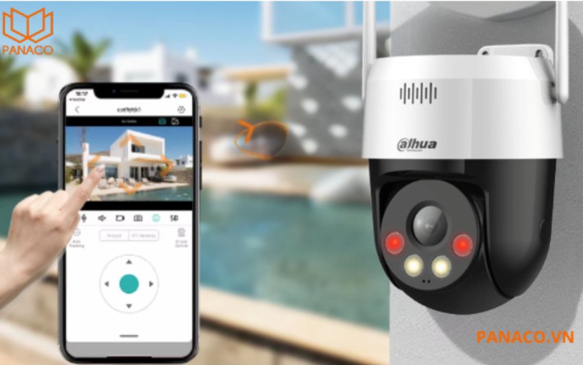 DH-SD2A500HB-GN-A-PV-S2 có góc quay ngang ấn tượng từ 0° đến 345° và góc quay dọc từ 0° đến +80°