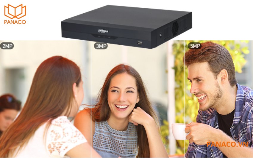 DH-XVR5116HS-I3 ghi hình ở độ phân giải tối đa 5MP và tốc độ khung hình linh hoạt từ 1 đến 30 fps