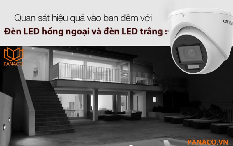 DS-2CE76D0T-EXLMF quan sát rõ ràng trong điều kiện ánh sáng yếu