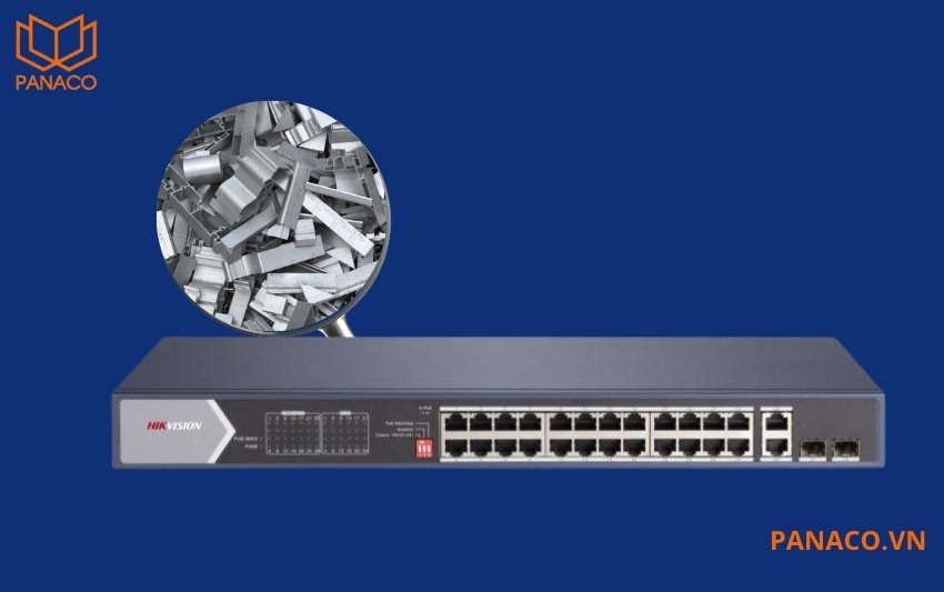 DS-3E0528HP-E chế tạo bởi lớp vỏ kim loại giúp tản nhiệt hiệu quả