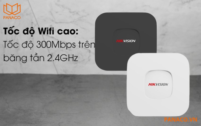 DS-5WF200CT-2N hoạt động trên băng tần 2.4GHz, đảm bảo tín hiệu không dây ổn định và có độ phủ rộng. 