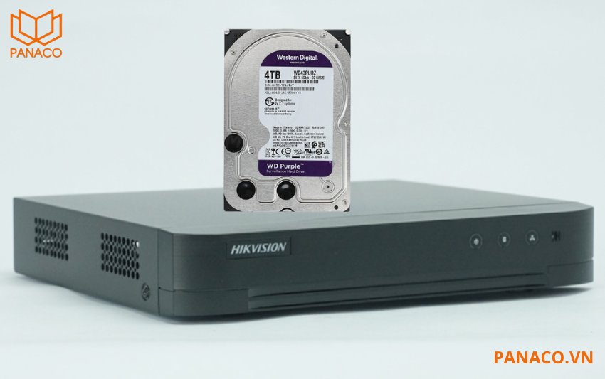 DS-7208HGHI-M1 hỗ trợ ổ cứng 4TB