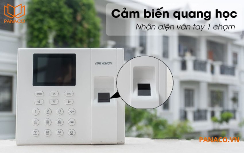 DS-K1A8503MF sử dụng cảm biến vân tay quang học chất lượng 