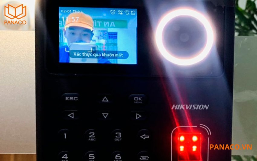 Máy chấm công hikvision DS-K1T320MX nhận diện khuôn mặt nhanh và chính xác