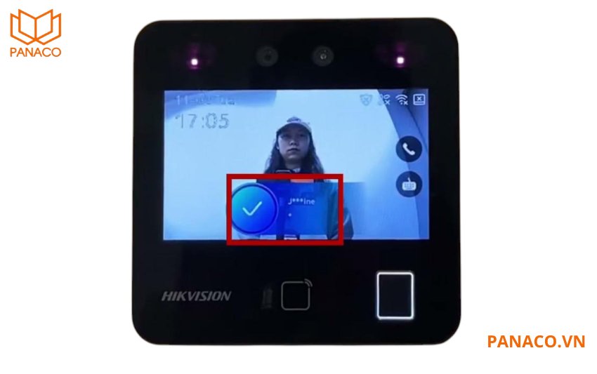 Máy chấm công hikvision DS-K1T343MFWX nhận diện cực nhanh dưới 0.2 giây