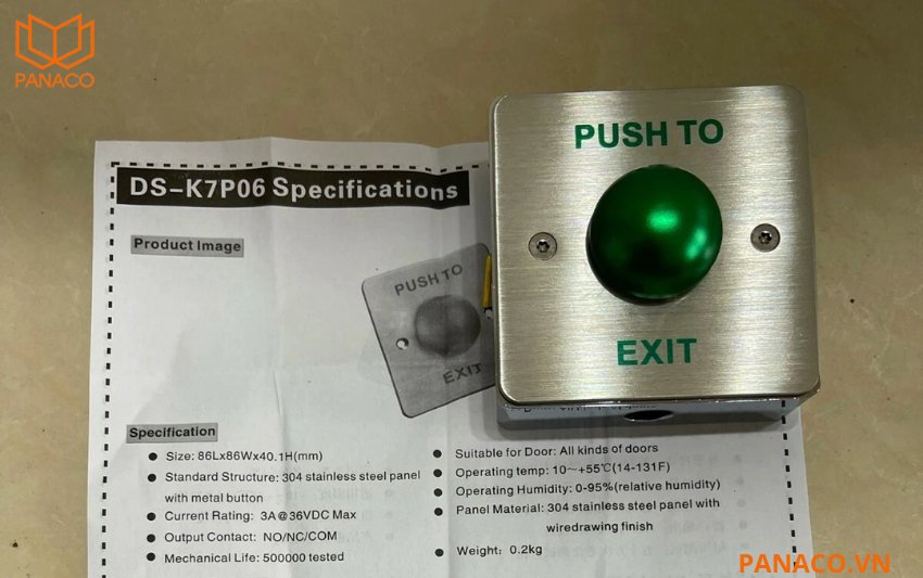 DS-K7P06 có cấu tạo đơn giản, sử dụng công tắc cơ học chất lượng cao