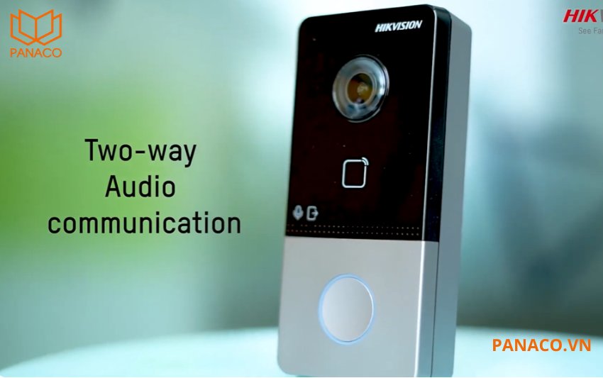 DS-KV6113-WPE1(B)  hỗ trợ tính năng gọi video trực tiếp đến smartphone thông qua ứng dụng Hik-Connect