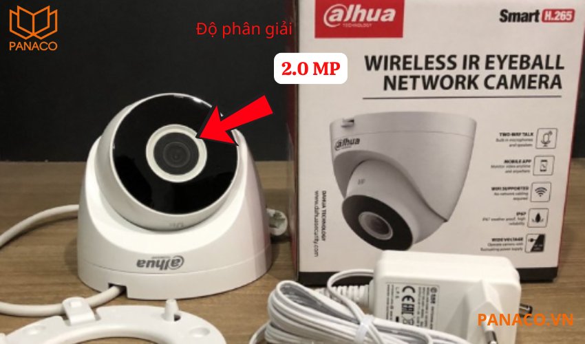 Dahua DH-IPC-HDW1230DT-STW có độ phân giải 2MP