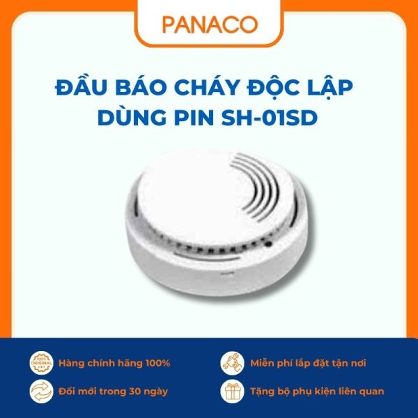 Đầu báo cháy độc lập dùng pin SH-01SD