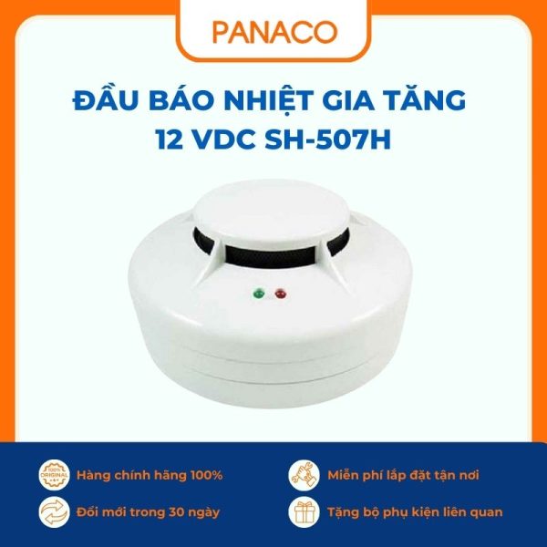 Đầu báo nhiệt gia tăng 12 VDC SH-507H