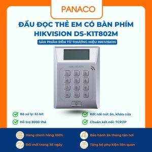 Đầu đọc thẻ EM có bàn phím Hikvision DS-K1T802MĐầu đọc thẻ EM có bàn phím Hikvision DS-K1T802M
