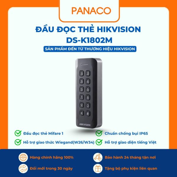 Đầu đọc thẻ HIKVISION DS-K1802M