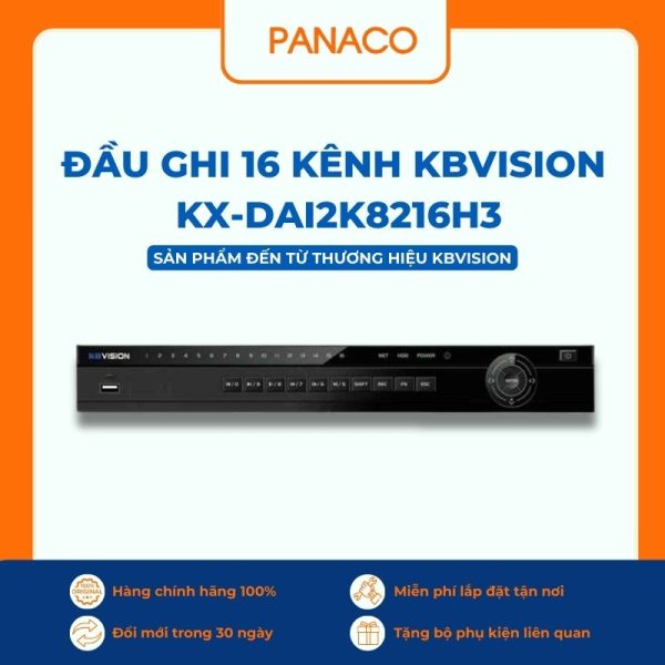 Đầu ghi Kbvision 16 kênh AI KX-DAi2K8216H3