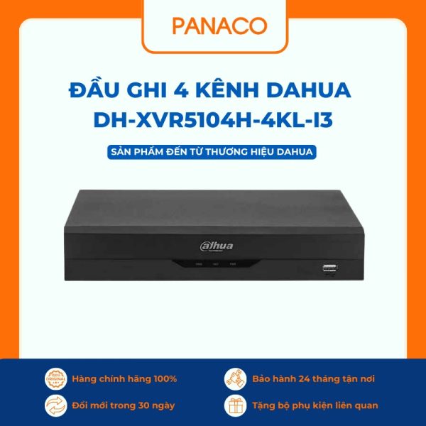 Đầu ghi hình Dahua 4 kênh DH-XVR5104H-4KL-I3