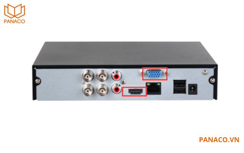 Đầu ghi Dahua DH-XVR1B04-I-1T xuất hình ảnh 2 cổng HDMI và VGA