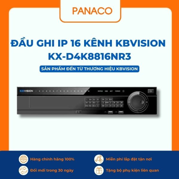 Đầu ghi Kbvision IP 16 kênh KX-D4K8816NR3