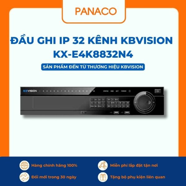 Đầu ghi Kbvision IP 32 kênh KX-E4K8832N4