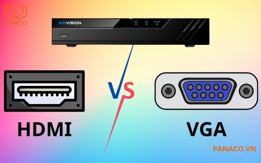 Đầu ghi IP 8 kênh Kbvision hỗ trợ cả cổng VGA và HDMI