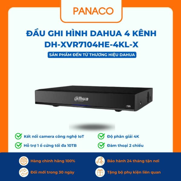 Đầu ghi hình DAHUA 4 kênh DH-XVR7104HE-4KL-X