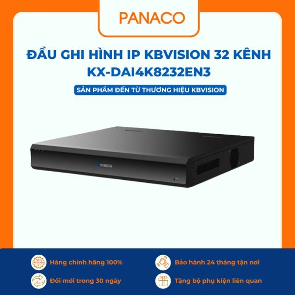 Đầu ghi Kbvision IP 32 kênh KX-DAi4K8232EN3